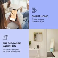 La Palma 900 Smart Infrarotstrahler Konvektor 40x160cm 900W Spiegel Standfuß -Klarstein 10039842 de 0003 logo