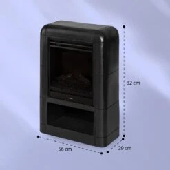 Dukono Elektrokamin 1800 W LED-Flammen Heizlüfter Timer Holzfach -Klarstein 10039850 yy 0007 logo