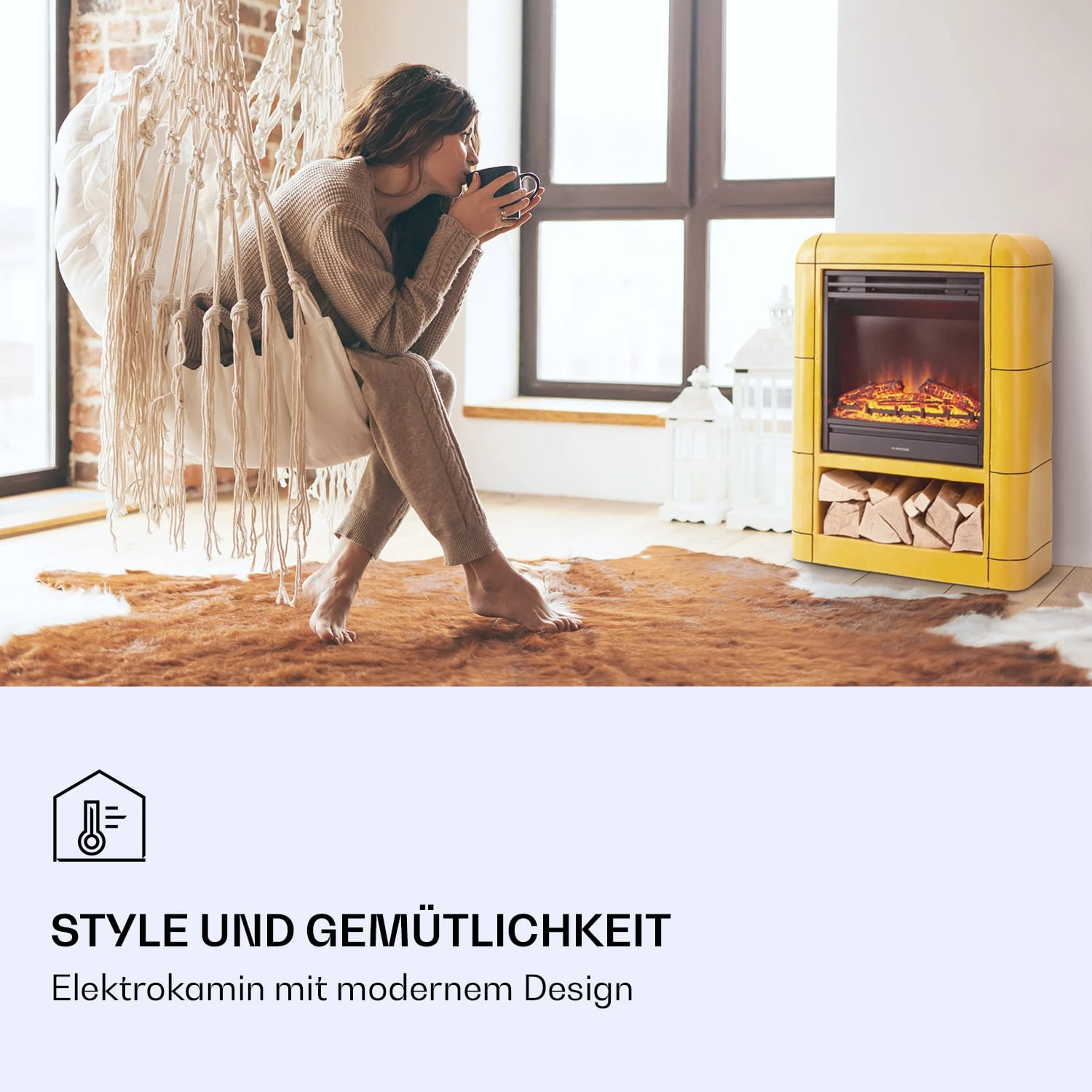 Dukono Elektrokamin 1800 W LED-Flammen Heizlüfter Timer Holzfach 2 Dukono Elektrokamin 1800 W LED-Flammen Heizlüfter Timer Holzfach – Bild 2