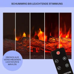 Dukono Elektrokamin 1800 W LED-Flammen Heizlüfter Timer Holzfach 15 Dukono Elektrokamin 1800 W LED-Flammen Heizlüfter Timer Holzfach -Klarstein 10039853 de 0008 usp