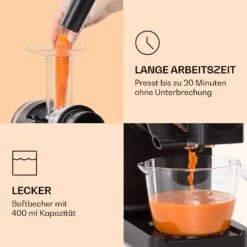 Bella Elegance Saftpresse 200 W 400 Ml BPA-frei -Klarstein 10039899 de 0004 logo