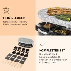 Steaklette Raclette Raclette-Grill Mit Zubehör Für 8 Personen 9 Steaklette Raclette Raclette-Grill Mit Zubehör Für 8 Personen -Klarstein 10039925 de 0004 logo