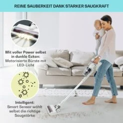 LARMA Staubsauger Kabellos Beutellos Akku 45 Min Laufzeit Max. LED 10 LARMA Staubsauger Kabellos Beutellos Akku 45 Min Laufzeit Max. LED -Klarstein 10040033 de 0004 logo