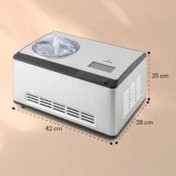 Dolce Bacio Smart Eiscremebereiter Yogurtmaker Kompressor 2 Liter WiFi Touch Edelstahl 15 Dolce Bacio Smart Eiscremebereiter Yogurtmaker Kompressor 2 Liter WiFi Touch Edelstahl -Klarstein 10040048 yy 0008 dimensions