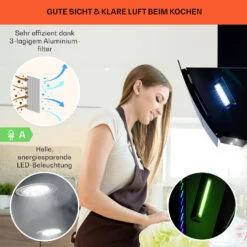 Clara 60 Dunstabzugshaube Glas 509 M³/h Touch Ambiente-Licht 11 Clara 60 Dunstabzugshaube Glas 509 M³/h Touch Ambiente-Licht -Klarstein 10040140 de 0004 logo
