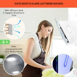 Clara 90 Dunstabzugshaube Glas 509 M³/h Touch Ambiente-Licht 11 Clara 90 Dunstabzugshaube Glas 509 M³/h Touch Ambiente-Licht -Klarstein 10040143 de 0004 logo