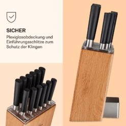 Kitano XL 13tlg. Messer-Set Mit Block 12 Messer Stahl Edler Holzblock 11 Kitano XL 13tlg. Messer-Set Mit Block 12 Messer Stahl Edler Holzblock -Klarstein 10040324 de 0005 logo
