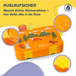 Junior Lunchbox 6 Fächer 21,3 X 15 X 4,5 Cm (BxHxT) BPA-frei -Klarstein 10040339 de 0003 usp