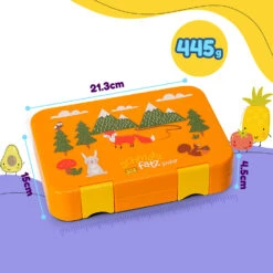 Junior Lunchbox 6 Fächer 21,3 X 15 X 4,5 Cm (BxHxT) BPA-frei -Klarstein 10040339 de 0008 usp