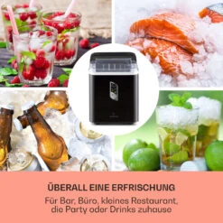 Albaron Eiswürfelmaschine Bullet-Eis 12 Kg / 24 H 1,5 Ltr. Display -Klarstein 10040346 de 0003 usp