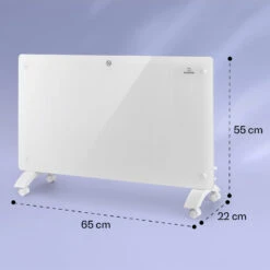 Bansin Crystal Smart Konvektions-Heizgerät 1500W 5 - 50 °C App-Steuerung -Klarstein 10041210 yy 0008 dimensions