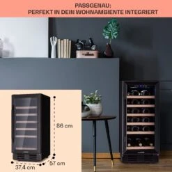 Vinovilla 29 Built-In Weinkühlschrank 81 L / 29 Fl. 1 Zone Glastür Edelstahl 13 Vinovilla 29 Built-In Weinkühlschrank 81 L / 29 Fl. 1 Zone Glastür Edelstahl -Klarstein 10041309 de 0006 logo