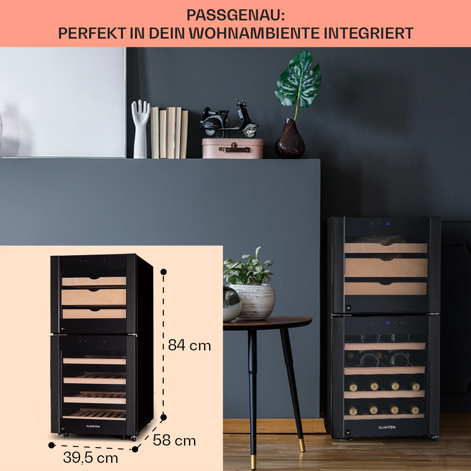 El Dorado 89 Käse & Weinkühlschrank 2 Zonen Touch 89L LED 6 El Dorado 89 Käse & Weinkühlschrank 2 Zonen Touch 89L LED – Bild 6