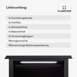 Royal Flush Eco Dunstabzugshaube 60 Cm 576 M³/h A+ -Klarstein 10041348 de 0006 usp