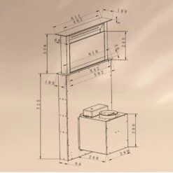 Royal Flush Eco Dunstabzugshaube 60 Cm 576 M³/h A+ -Klarstein 10041348 yy 0009 dimensions