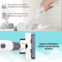 Caswell Nass-/Trockensauger Kabellos Akkubetrieben LED-Display -Klarstein 10041366 de 0006 usp