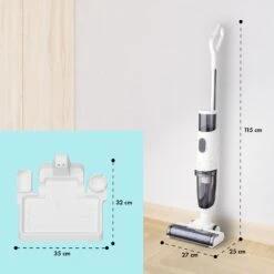 Caswell Nass-/Trockensauger Kabellos Akkubetrieben LED-Display -Klarstein 10041366 yy 0008 usp