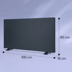 Taal Smart Hybrid-Infrarot-Heizung 105x56cm 750W Wochentimer IP24 15 Taal Smart Hybrid-Infrarot-Heizung 105x56cm 750W Wochentimer IP24 -Klarstein 10041870 yy 0008 dimensions