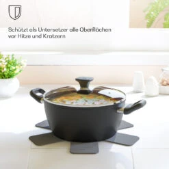 Noto Endurance Filz-Set 5 Stck. Sternförmig Sehr Weich Für Töpfe & Pfannen Ø38 Cm -Klarstein 10045021 de 0003 usp