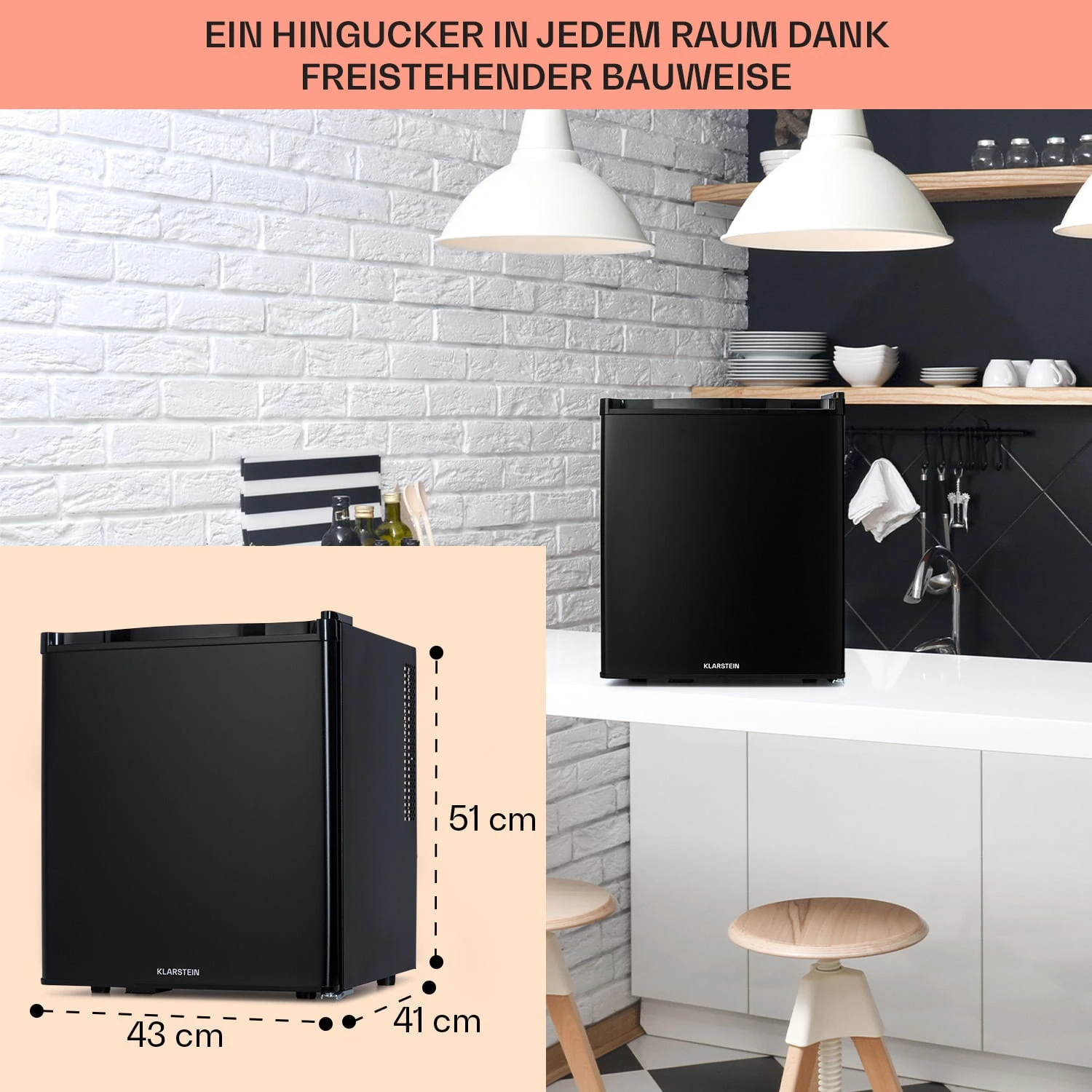 Happy Hour 38 Mini-Kühlschrank Minibar Getränkekühlschrank 38 L 26 DB 6 Happy Hour 38 Mini-Kühlschrank Minibar Getränkekühlschrank 38 L 26 DB – Bild 6