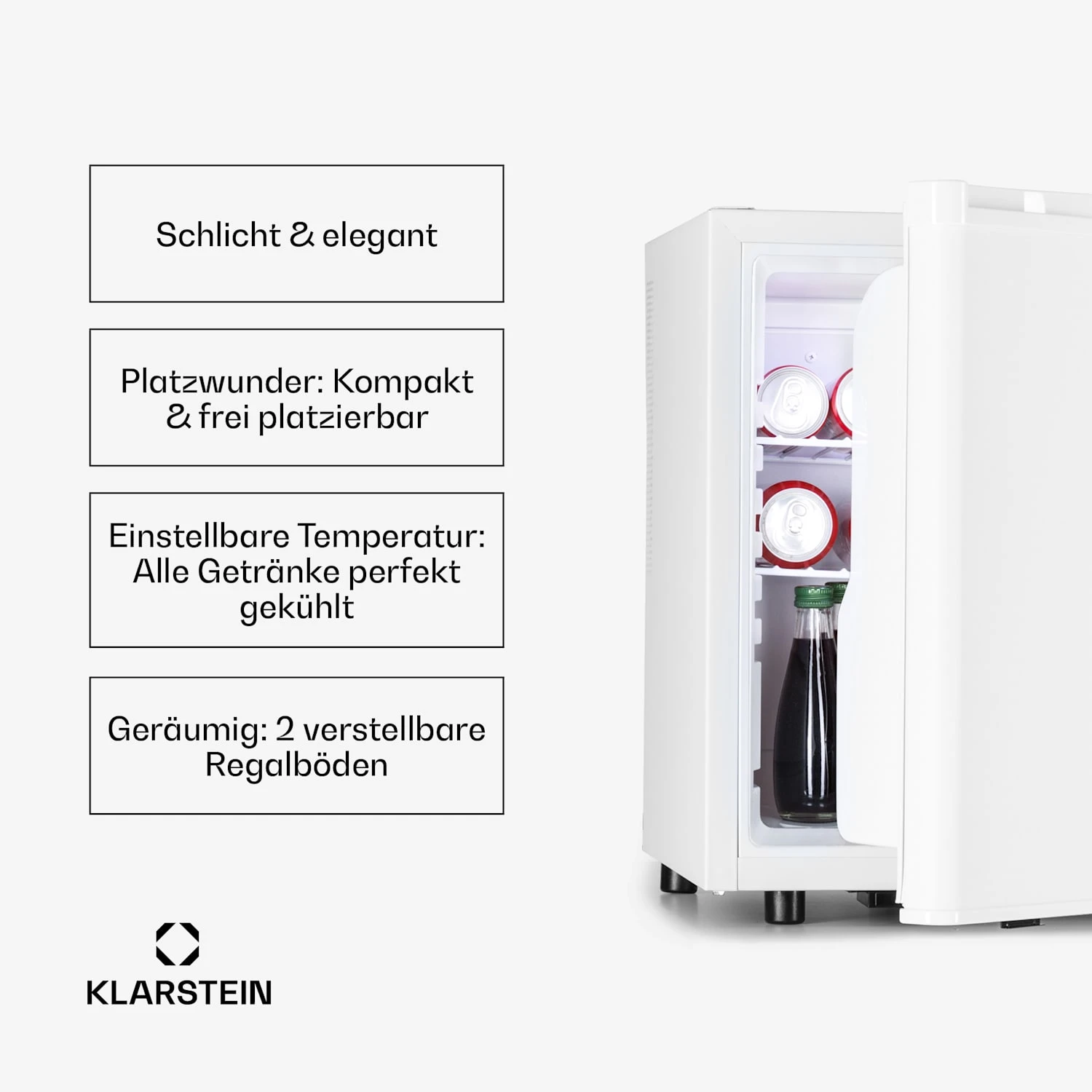 Happy Hour 45 Mini-Kühlschrank Minibar Getränkekühlschrank 45 L 26 DB 3 Happy Hour 45 Mini-Kühlschrank Minibar Getränkekühlschrank 45 L 26 DB – Bild 3