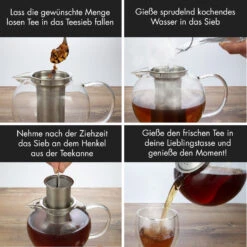 Sencha Design-Teekanne Mit Hibiscus Edelstahl-Stövchen 1,3 L Siebeinsatz -Klarstein 10045059 de 0006 logo