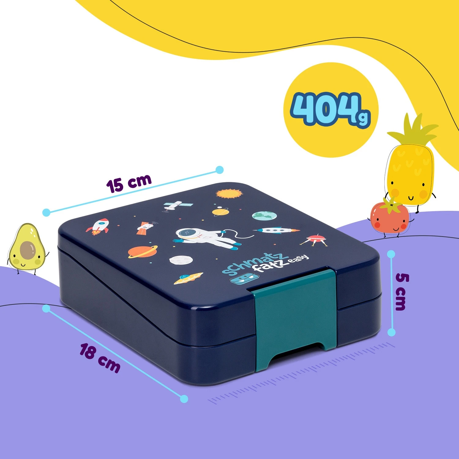 Klarstein Schmatzfatz Easy Snackbox 4 Fächer 18 X 15 X 5 Cm (BxHxT) 8 Klarstein Schmatzfatz Easy Snackbox 4 Fächer 18 X 15 X 5 Cm (BxHxT) – Bild 8