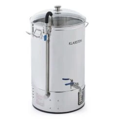 Mundschenk + Eintauchkühler Bierbrauanlage 2500W 30l 304 Edelstahl -Klarstein 60002275 yy 0004 front Klarstein Mundschenk Maischekessel Bierbrauanlage