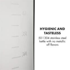 Mundschenk XXL + Eintauchkühler Bierbrauanlage 3000W 50l 304 Edelstahl -Klarstein 60002276 yy 0005 logo Klarstein Mundschenk XXL Maischekessel Edelstahl