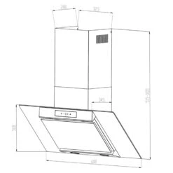 Balzac Dunstabzugshaube Umluftset 60cm 640m³/h Aktivkohlefilter -Klarstein 60002283 yy 0009 logo Klarstein Balzac 60 Dunstabzugshaube Edelstahl