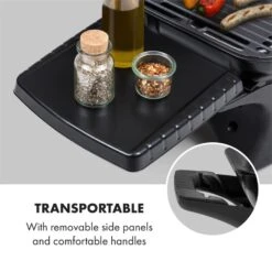 Parforce One Gasgrill 3,5kW 12000BTU Grilltisch Gasschlauch Schwarz -Klarstein 60002431 yy 0004 logo Klarstein Parforce One Gasgrill 12000BTU schwarz