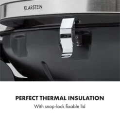 Parforce One Gasgrill 3,5kW 12000BTU Grilltisch Gasschlauch Schwarz -Klarstein 60002431 yy 0007 logo Klarstein Parforce One Gasgrill 12000BTU schwarz