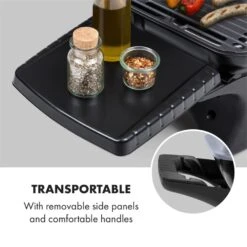 Parforce One Gasgrill 3,5kW 12000BTU SNJS Grilltisch Gasschlauch Grau -Klarstein 60002432 yy 0004 logo Klarstein Parforce One Gasgrill 12000BTU grau