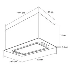 Gusteau Hektor Einbau-Set Backofen + Unterbau-Haube 2950W 64Ltr 530 M³/h Weiß Edelstahl -Klarstein 60002592 yy 0012 logo Klarstein Hektor Dunstabzugshaube Einbau weiss