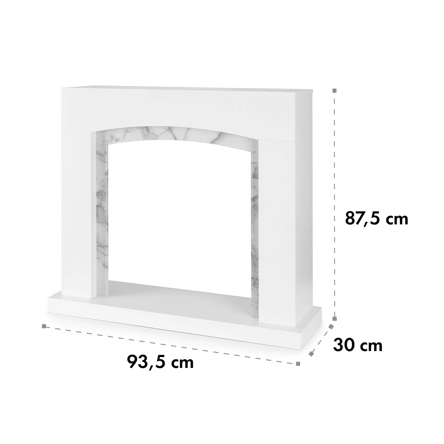 Studio Frame II Kamingehäuse + Kamini FX Kamineinsatz 2000W MDF Modernes Design – Bild 6