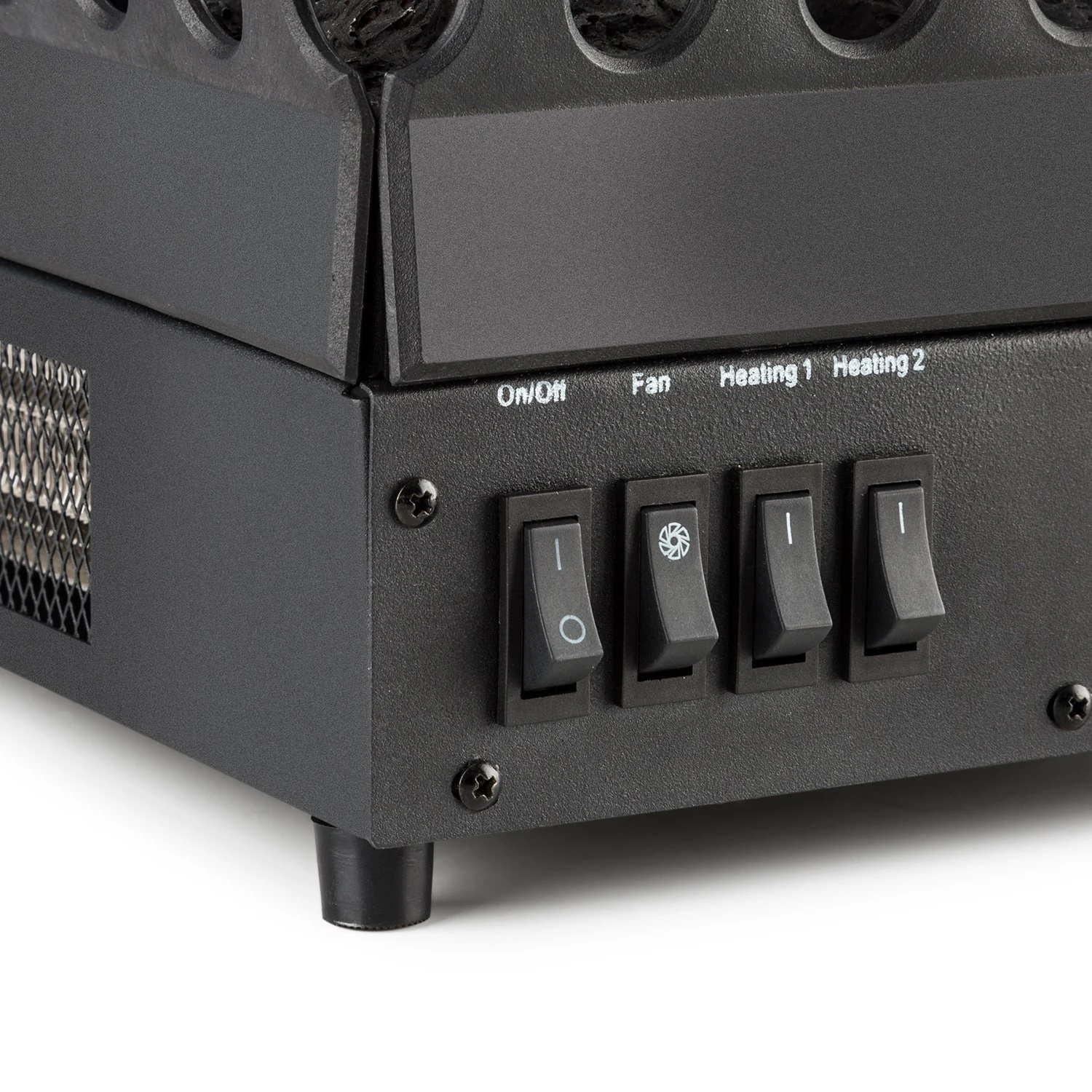 Studio Frame II Kamingehäuse + Kamini FX Kamineinsatz 2000W MDF Modernes Design – Bild 9