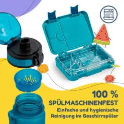 Schmatzfatz Frühstücksset Lunchbox & Trinkflasche Tritan Dicht BPA-frei -Klarstein 60002946 de 0005 logo